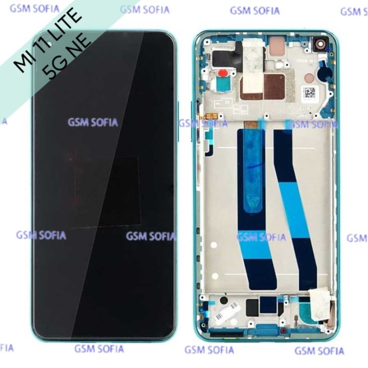 Pantalla completa original con marco para Xiaomi Mi 11 lite 5G NE - Verde