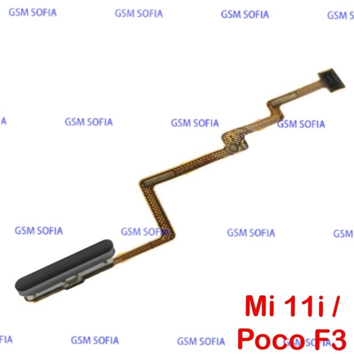 FLEX LECTOR ENCENDIDO BOTON DE HUELLA PARA XIAOMI MI 11i 5G / POCO F3 / POCOPHONE F3 - NEGRO