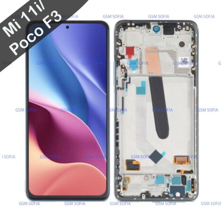 Pantalla completa con marco Ori  para Xiaomi Mi 11i / mi 11x pro / POCO F3/ Pocophone - Negro