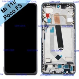 Pantalla completa con marco Original para Xiaomi Mi 11i / mi 11x pro / POCO F3/ Pocophone - Azul