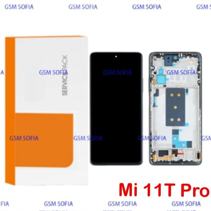 SERVIPACK Pantalla completa Original con marco para xiaomi Mi 11T Pro - Negro