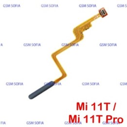 Flex De Boton De Encendido Con Lector De Huella para Xiaomi Mi 11T / Mi 11T Pro - Negro