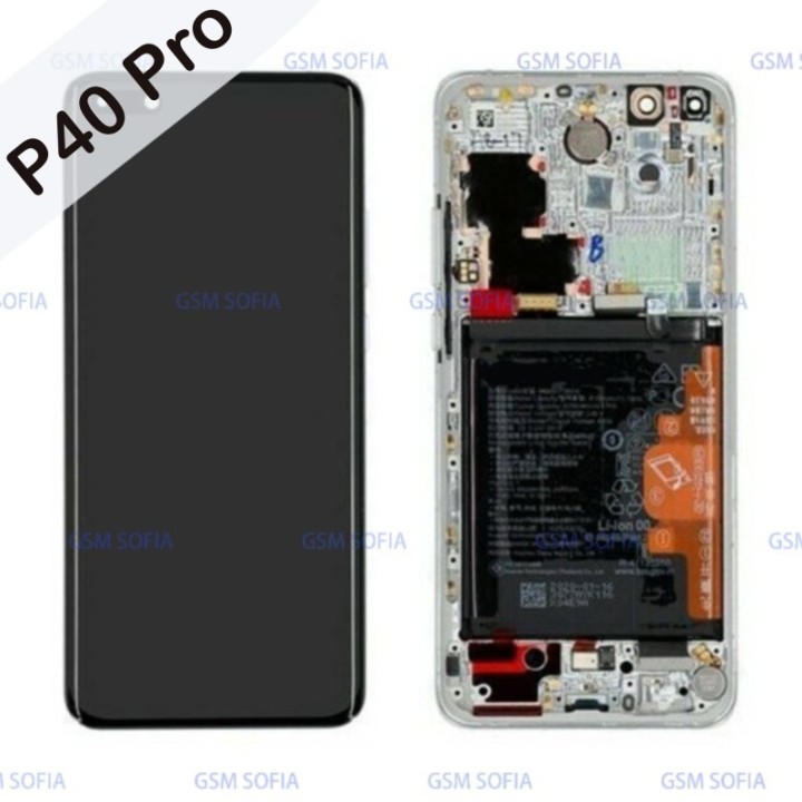 Pantalla Completa Ori  Con Marco Y Bateria Para Huawei P40 Pro - Plata