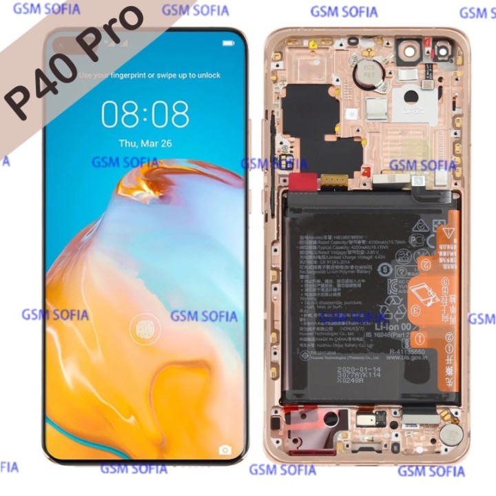 Pantalla Completa Ori  Con Marco Y Bateria Para Huawei P40 Pro - Oro