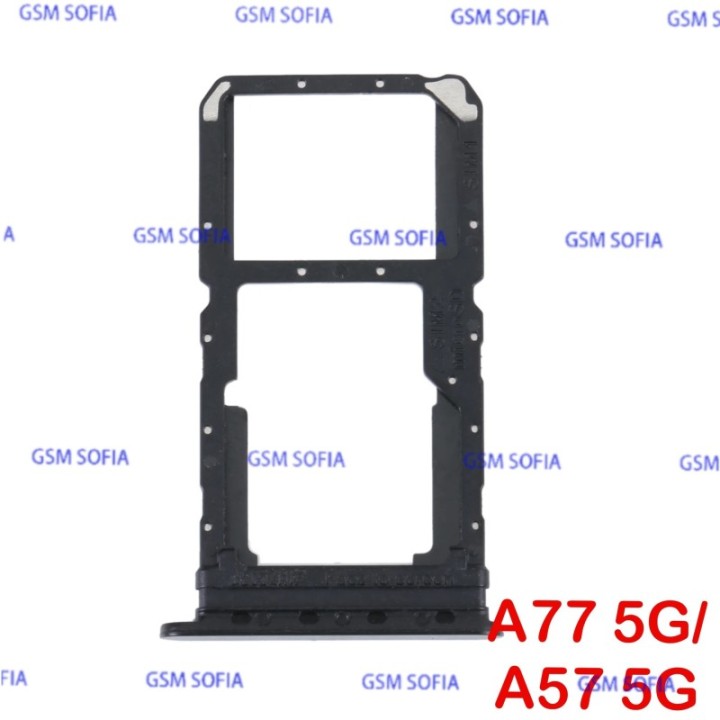 Bandeja sim para Oppo A77 5G / A57 5G - Negro