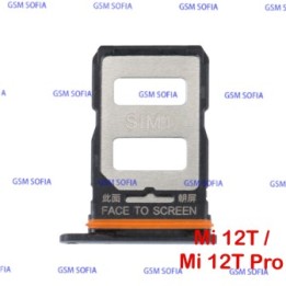 BANDEJA SIM PARA XIAOMI MI 12T  / 22071212AG / MI 12T PRO / 22081212UG - NEGRO