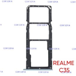 Bandeja sim Para Oppo Realme C35 - Azul