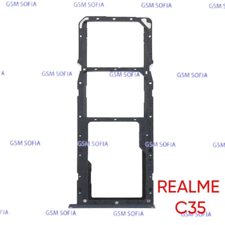 Bandeja sim Para Oppo Realme C35 - Negro