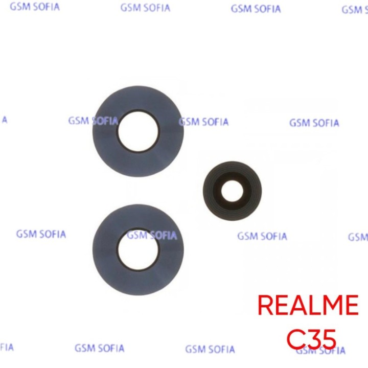 Set de 3 Lente trasera Para  Oppo Realme C35