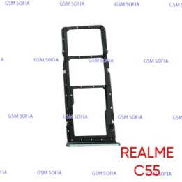Bandeja sim Para Oppo Oppo Realme C55 / Realme C30 / Realme C33 - Azul