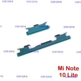 Botón / Pulsador lateral Power + Volumen Para Xiaomi Mi Note 10 Lite / Mi Note 10 / Mi Note 10 Pro - Verde Agua