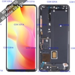 Pantalla completo Ori con Marco para Xiaomi Mi note 10 lite / mi note 10 / mi note 10 pro - Negro