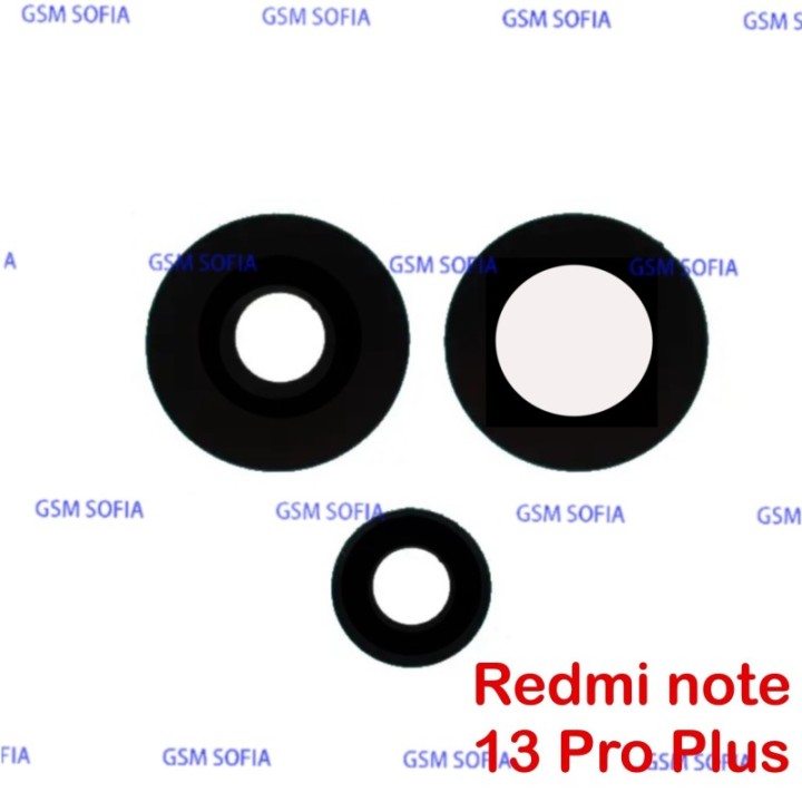 Set de 3 Lente De Camara Para Redmi Note 13 Pro 5G / Redmi Note 13 Pro Plus 5G
