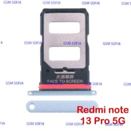 Bandeja Sim Duo + Micro SD Para Redmi Note 13 Pro 5G - Azul