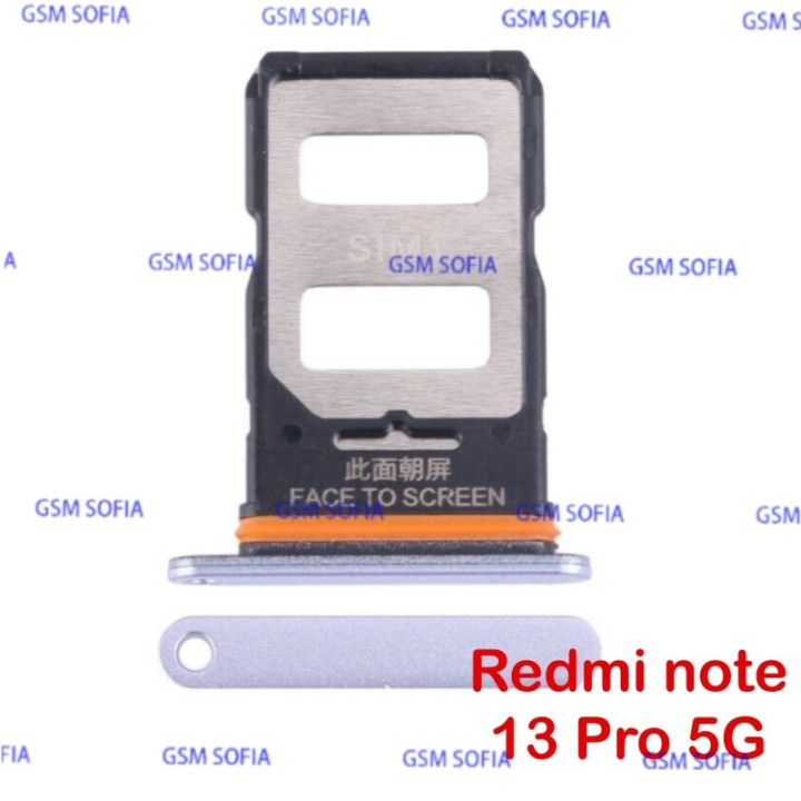 Bandeja Sim Duo + Micro SD Para Redmi Note 13 Pro 5G - Lila