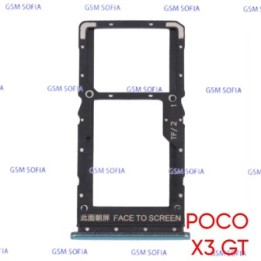 Bandeja Sim + Micro SD Para Redmi Note 10 Pro 5G / Poco X3 GT - Azul