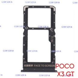 Bandeja Sim + Micro SD Para Redmi Note 10 Pro 5G / Poco X3 GT - Negro