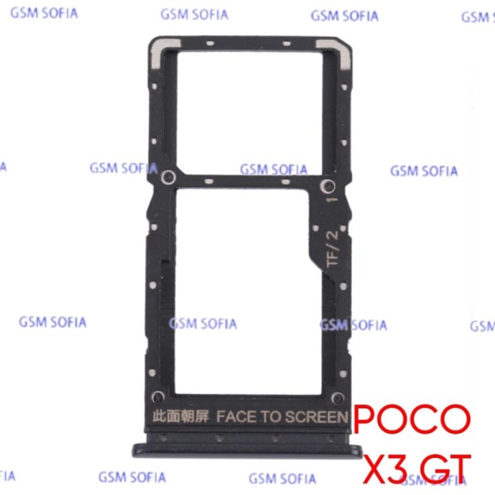 Bandeja Sim + Micro SD Para Redmi Note 10 Pro 5G / Poco X3 GT - Negro