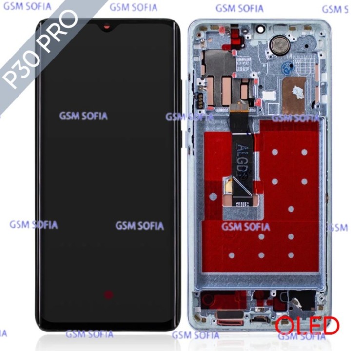 Pantalla Completa OLED Con Marco Para Huawei P30 Pro - Plata
