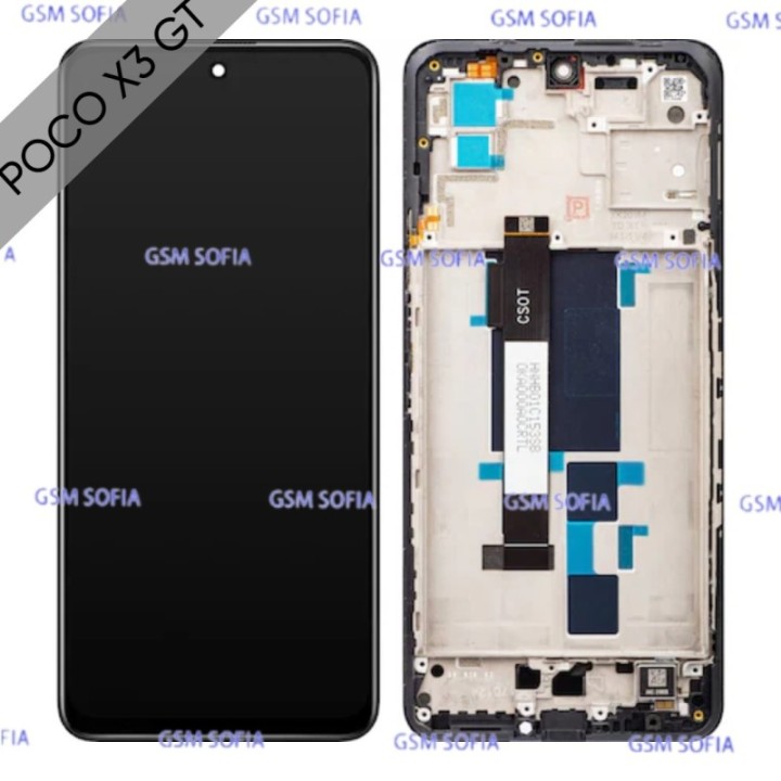 Pantalla Completa Ori con marco Para Poco X3 GT - Negro