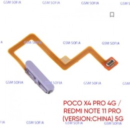 Flex Power + Lector de Huella Para Redmi note 11 Pro Plus - Lila