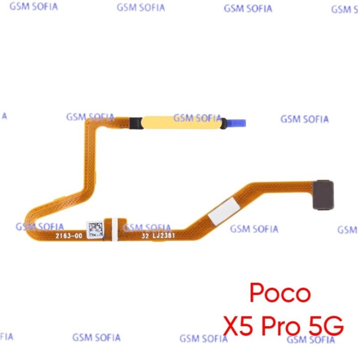 Flex Lector Huella Para Redmi Note 12 Pro 5G / Redmi Note 12 Pro Plus 5G / Poco X5 Pro 5G - Amarillo