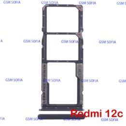 Bandeja sim + SD Para Redmi 12C - Negro