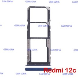 Bandeja sim + SD Para Redmi 12C - Azul