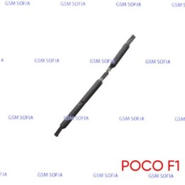 Botón lateral power + volumen para Poco F1 - Negro