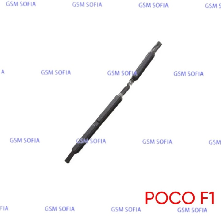 Botón lateral power + volumen para Poco F1 - Negro
