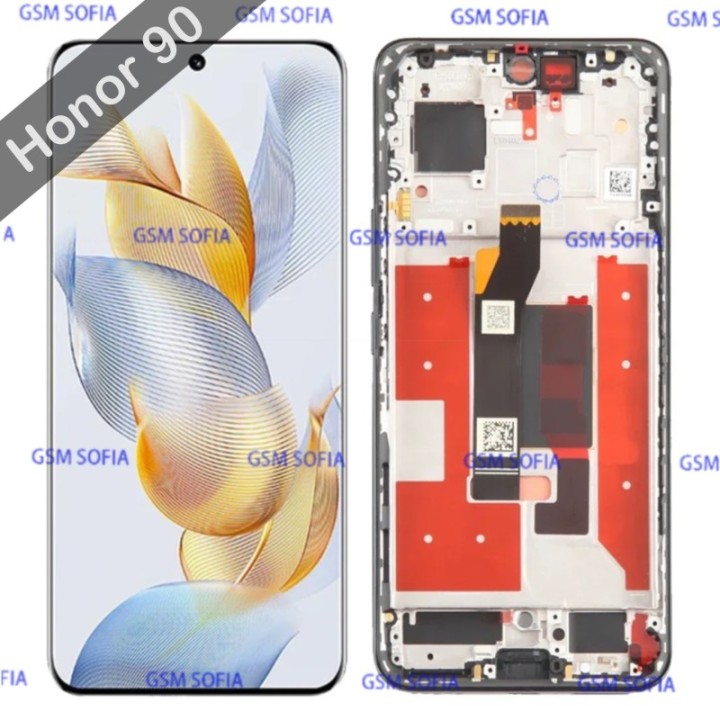 Pantalla completa Ori servipak con marco para Huawei Honor 90 / REA-AN00 / REA-NX9 - Negro