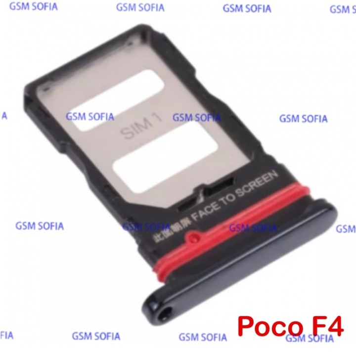 Bandeja sim para PocoPhone Poco F4  - Negro