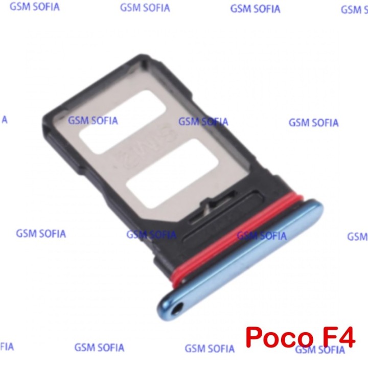 Bandeja sim para PocoPhone Poco F4  - Azul