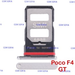 Bandeja sim para PocoPhone Poco F4 GT - Plata