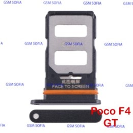 Bandeja sim para PocoPhone Poco F4 GT - Negro