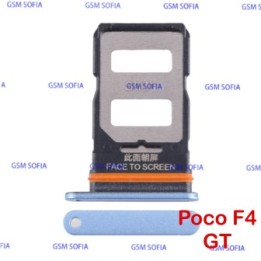 Bandeja sim para PocoPhone Poco F4 GT - Azul