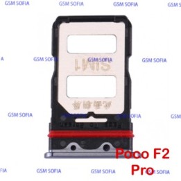 Bandeja SIM Para Xiaomi POCO F2 Pro / Redmi K30 Pro - Negro