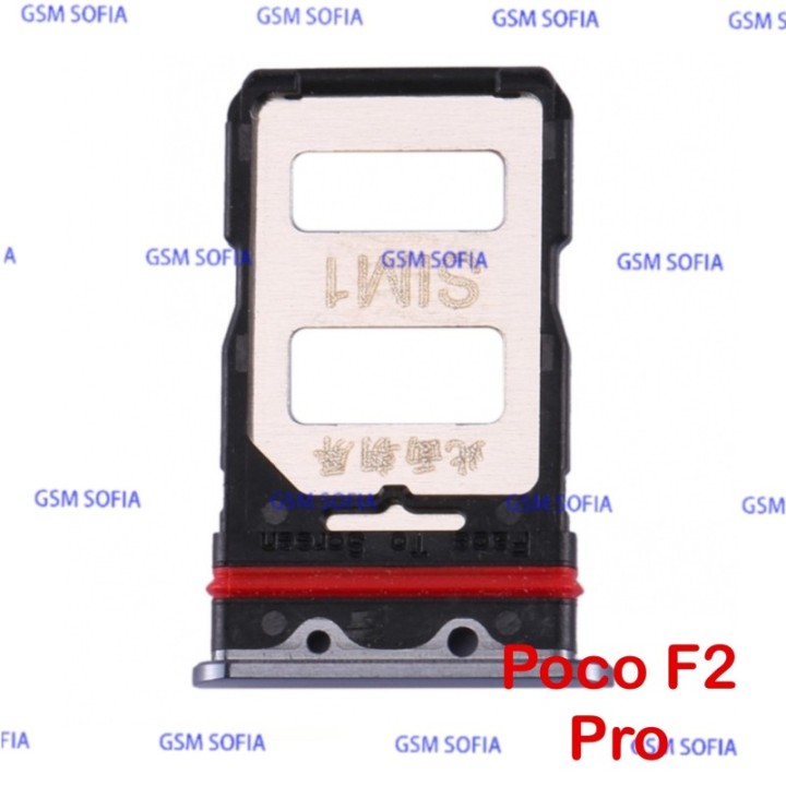 Bandeja SIM Para Xiaomi POCO F2 Pro / Redmi K30 Pro - Negro