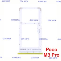 Bandeja sim para redmi note 10 5G / Poco M3 Pro - Amarillo
