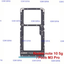 Bandeja sim para redmi note 10 5G / Poco M3 Pro - Azul Agua