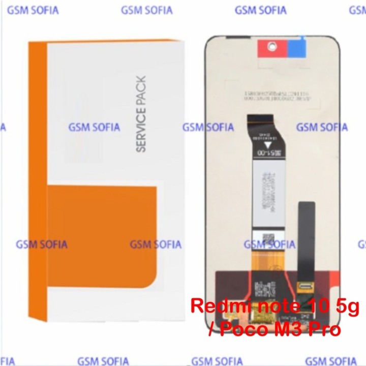 SERVICE PACK Pantalla Ori Sin Marco Para Xiaomi Pocophone Poco M3 Pro / M3 PRO 5G / REDMI NOTE 10 5G