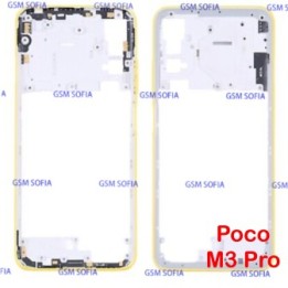 Marco Lateral / Chasis Externa Para Poco M3 Pro - Amarillo