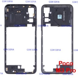 Marco Lateral / Chasis Externa Para Poco M3 Pro - Negro