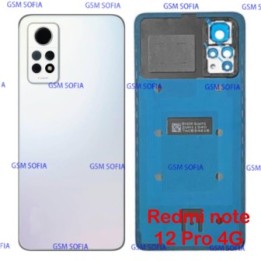 Tapa trasera con Lente Para Redmi note 12 Pro 4G - Blanco