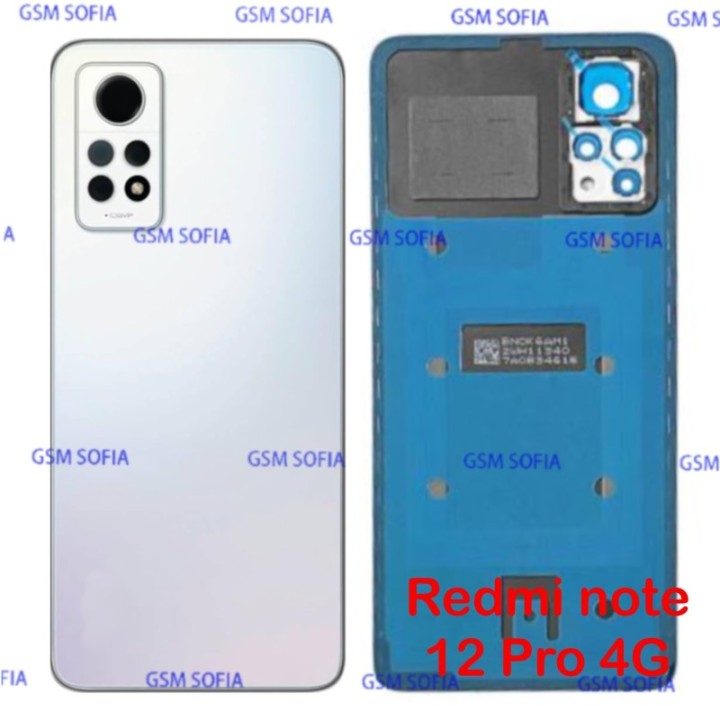 Tapa trasera con Lente Para Redmi note 12 Pro 4G - Blanco