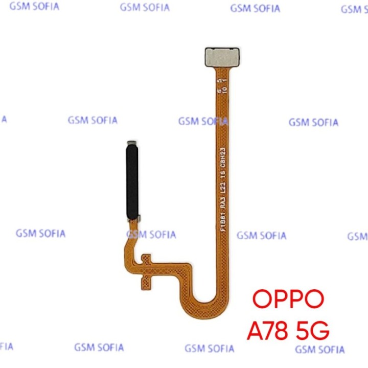 Flex Lector de huella + Power Para Oppo A78 5G / Realme C55 - Negro