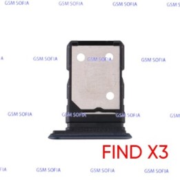 Bandeja sim Para Oppo Find X3 - Negro