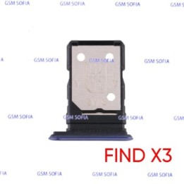 Bandeja sim Para Oppo Find X3 - Azul