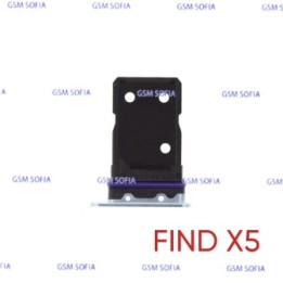 Bandeja sim  Para Oppo Find X5 / Find X5 Pro - Azul