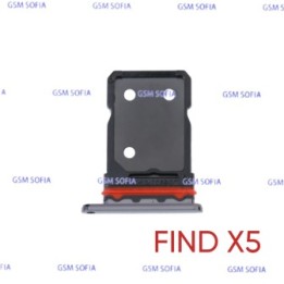 Bandeja sim  Para Oppo Find X5 / Find X5 Pro - Negro